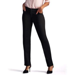 imageLee Womens Petite Relaxed Fit All Day Straight Leg PantBlack