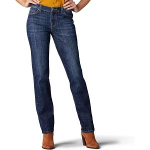 imageLee Womens Petite Relaxed Fit Straight Leg JeanBewitched