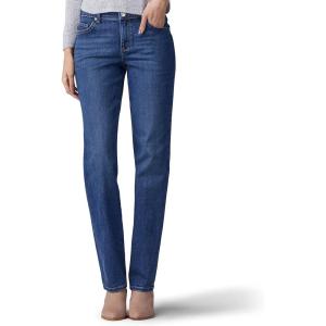 imageLee Womens Petite Relaxed Fit Straight Leg JeanEl Paso Blue