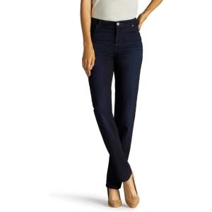 imageLee Womens Petite Relaxed Fit Straight Leg JeanNiagara Blue