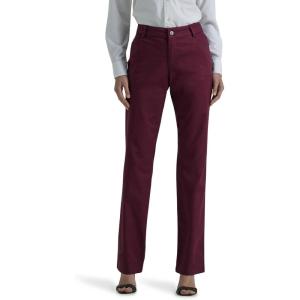 imageLee Womens Petite Wrinkle Free Relaxed Fit Straight Leg PantRodeo