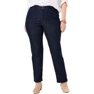 imageLee Womens Plus Size Instantly Slims Classic Relaxed Fit Monroe Straight Leg JeanHorizon