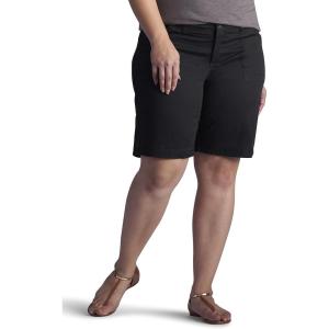 imageLee Womens Plus Size Relaxedfit Avey KnitWaist Cargo Bermuda ShortBlack