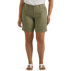 imageLee Womens Plus Size Ultra Lux Comfort with Flextogo Utility Bermuda ShortDeep Lichen Green