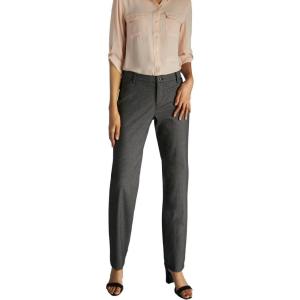 imageLee Womens Relaxed Fit All Day Straight Leg PantBlackWhite Rockhill Plaid