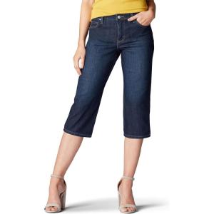 imageLee Womens Relaxed Fit Capri JeanLagoon