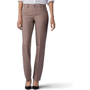 imageLee Womens Secretly Shapes Regular Fit Straight Leg PantLight Fawn