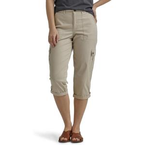 imageLee Womens Ultra Lux Comfort with Flextogo Cargo Capri PantPioneer Beige