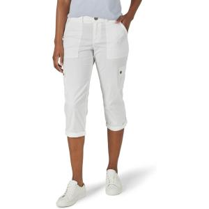 imageLee Womens Ultra Lux Comfort with Flextogo Cargo Capri PantWhite