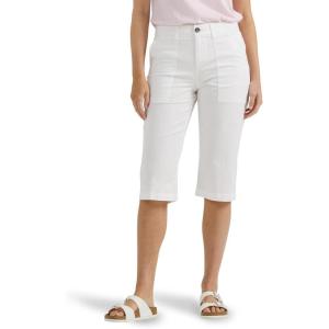 imageLee Womens Ultra Lux Comfort with Flextogo Utility Skimmer Capri PantBright White