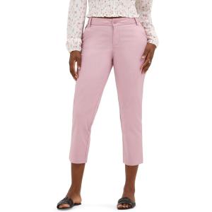imageLee Womens Wrinkle Free 23quot Capri PantSoft Mauve