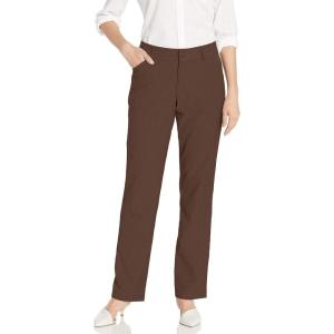 imageLee Womens Wrinkle Free Relaxed Fit Straight Leg PantChestnut Herringbone