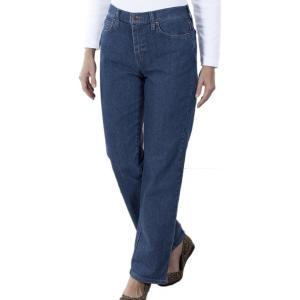 imageLee Womens Wrinkle Free Relaxed Fit Straight Leg PantPremium Stonewash