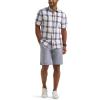 imageLee Mens All Purpose Classic Fit Short Sleeve ShirtAmericana Plaid