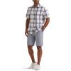 imageLee Mens All Purpose Classic Fit Short Sleeve ShirtAmericana Plaid