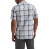 imageLee Mens All Purpose Classic Fit Short Sleeve ShirtConcrete Gray Plaid
