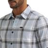 imageLee Mens All Purpose Classic Fit Short Sleeve ShirtConcrete Gray Plaid