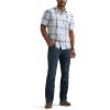 imageLee Mens All Purpose Classic Fit Short Sleeve ShirtOrion BlueWhite Plaid