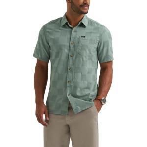 imageLee Mens All Purpose Classic Fit Short Sleeve ShirtDesert Sage