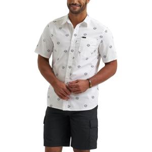 imageLee Mens All Purpose Classic Fit Short Sleeve ShirtIndigo Geo