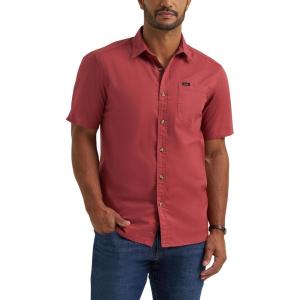 imageLee Mens All Purpose Classic Fit Short Sleeve ShirtPunch Solid