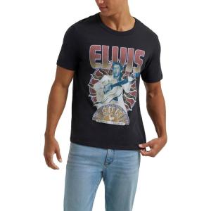 imageLee Mens Jukebox Favorites Graphic TeesElvis Washed Black