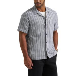 imageLee Mens Legendary Camp ShirtMood Indigo Stripe