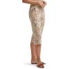 imageLee Womens Ultra Lux Comfort with Flextogo Utility Skimmer Capri PantKhaki Halogen Floral
