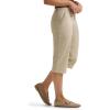 imageLee Womens Ultra Lux Comfort with Flextogo Utility Skimmer Capri PantPioneer Beige