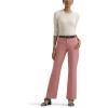 imageLee Womens Wrinkle Free Mid Rise Bootcut PantMallory  Med PinkRose