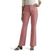 imageLee Womens Wrinkle Free Mid Rise Bootcut PantMallory  Med PinkRose