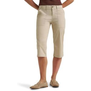 imageLee Womens Ultra Lux Comfort with Flextogo Utility Skimmer Capri PantPioneer Beige