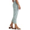imageLee Womens Gingham 23 Stretch Capri PantNaturalDesert Sage Gingham