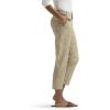 imageLee Womens Gingham 23 Stretch Capri PantNaturalSafari Gingham