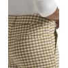 imageLee Womens Gingham 23 Stretch Capri PantNaturalSafari Gingham