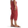 imageLee Womens Ultra Lux Comfort with FlextoGo Cargo Capri PantCinnamon Red