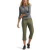 imageLee Womens Ultra Lux Comfort with Flextogo Utility Capri PantMercantile Green