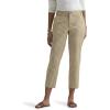 imageLee Womens Gingham 23 Stretch Capri PantNaturalSafari Gingham