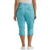 imageLee Womens Plus Size Flextogo MidRise Relaxed Fit Cargo Capri PantBay Blue