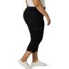 imageLee Womens Plus Size Flextogo MidRise Relaxed Fit Cargo Capri PantBlack