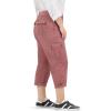 imageLee Womens Plus Size Flextogo MidRise Relaxed Fit Cargo Capri PantHenna