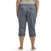 imageLee Womens Plus Size Flextogo MidRise Relaxed Fit Cargo Capri PantTech Gray