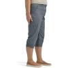 imageLee Womens Plus Size Flextogo MidRise Relaxed Fit Cargo Capri PantTech Gray