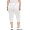 imageLee Womens Plus Size Flextogo MidRise Relaxed Fit Cargo Capri PantWhite