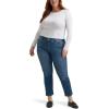 imageLee Womens Plus Size Legendary 26 Straight Crop JeanIndigo Quilt