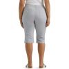 imageLee Womens Plus Size Ultra Lux Comfort with Flextogo Utility Skimmer Capri PantMaterial Gray