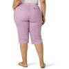 imageLee Womens Plus Size Ultra Lux Comfort with Flextogo Utility Skimmer Capri PantPlum