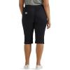 imageLee Womens Plus Size Ultra Lux Comfort with Flextogo Utility Skimmer Capri PantUnionall Black