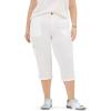 imageLee Womens Plus Size Flextogo MidRise Relaxed Fit Cargo Capri PantWhite