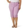imageLee Womens Plus Size Ultra Lux Comfort with Flextogo Utility Skimmer Capri PantPlum